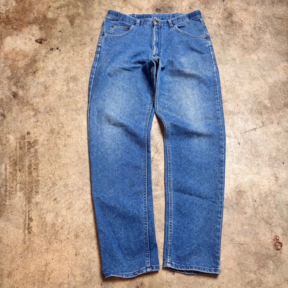 LL Bean Jeans Vintage Blue Denim Straight Leg Baggy Classic Fit